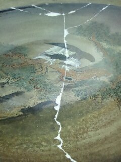 信楽焼　修理前