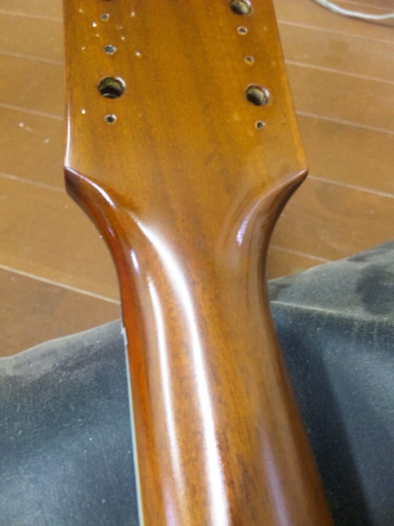 ギターネック折れ修理後